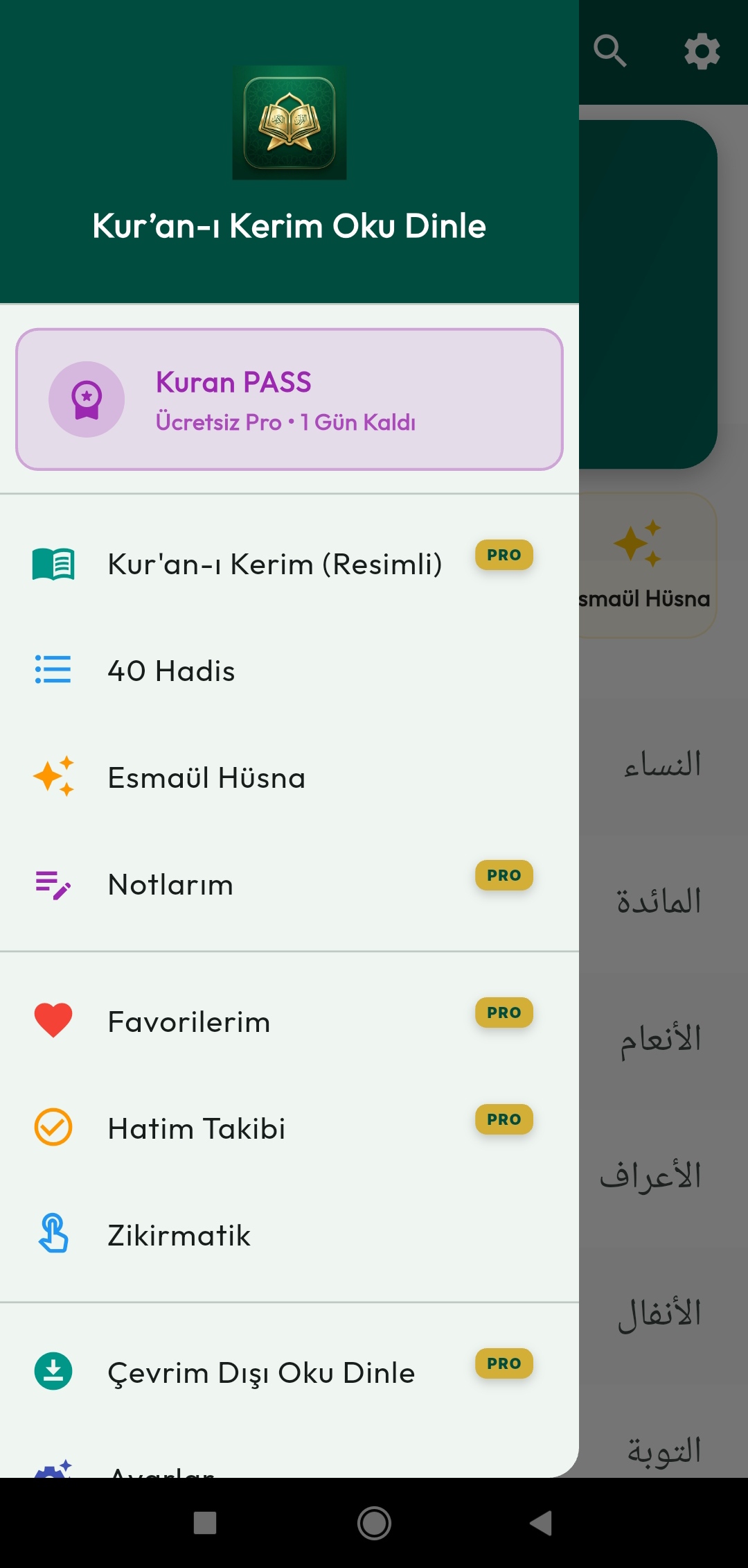 Kuran ekran görüntüsü 2